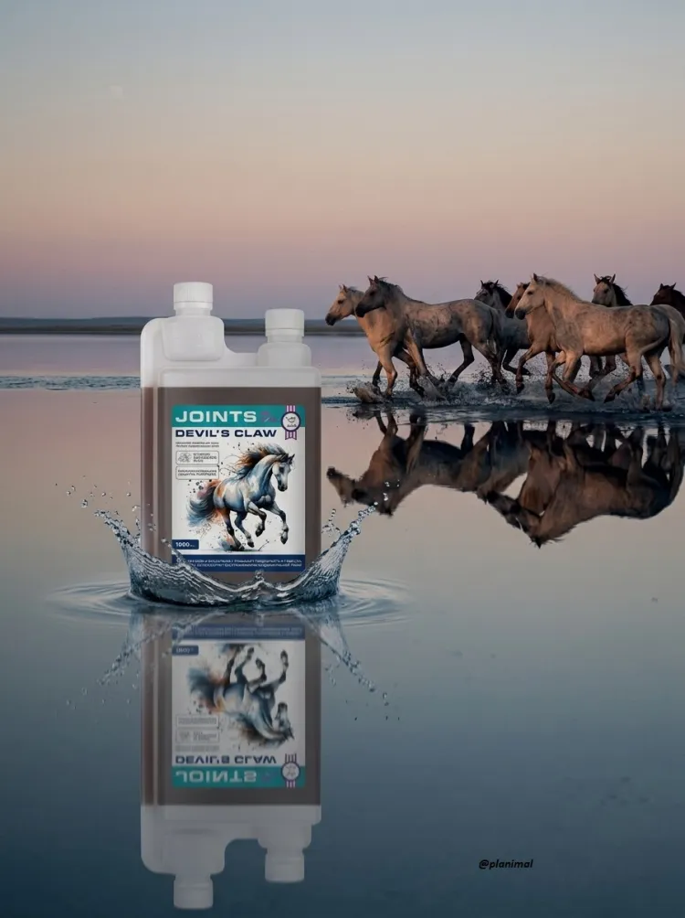 Пробио: Иппофлекс ноу пэйн Коготь дьявола / No pain devil's claw, сироп для суставов на дьявольском когте для лошадей, 1 л.