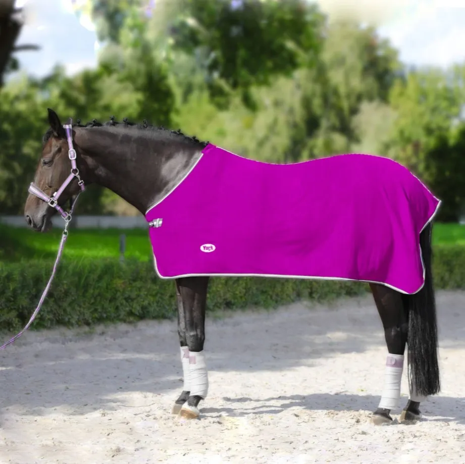 Попона York Britta флисовая без ремней розовая 125 см