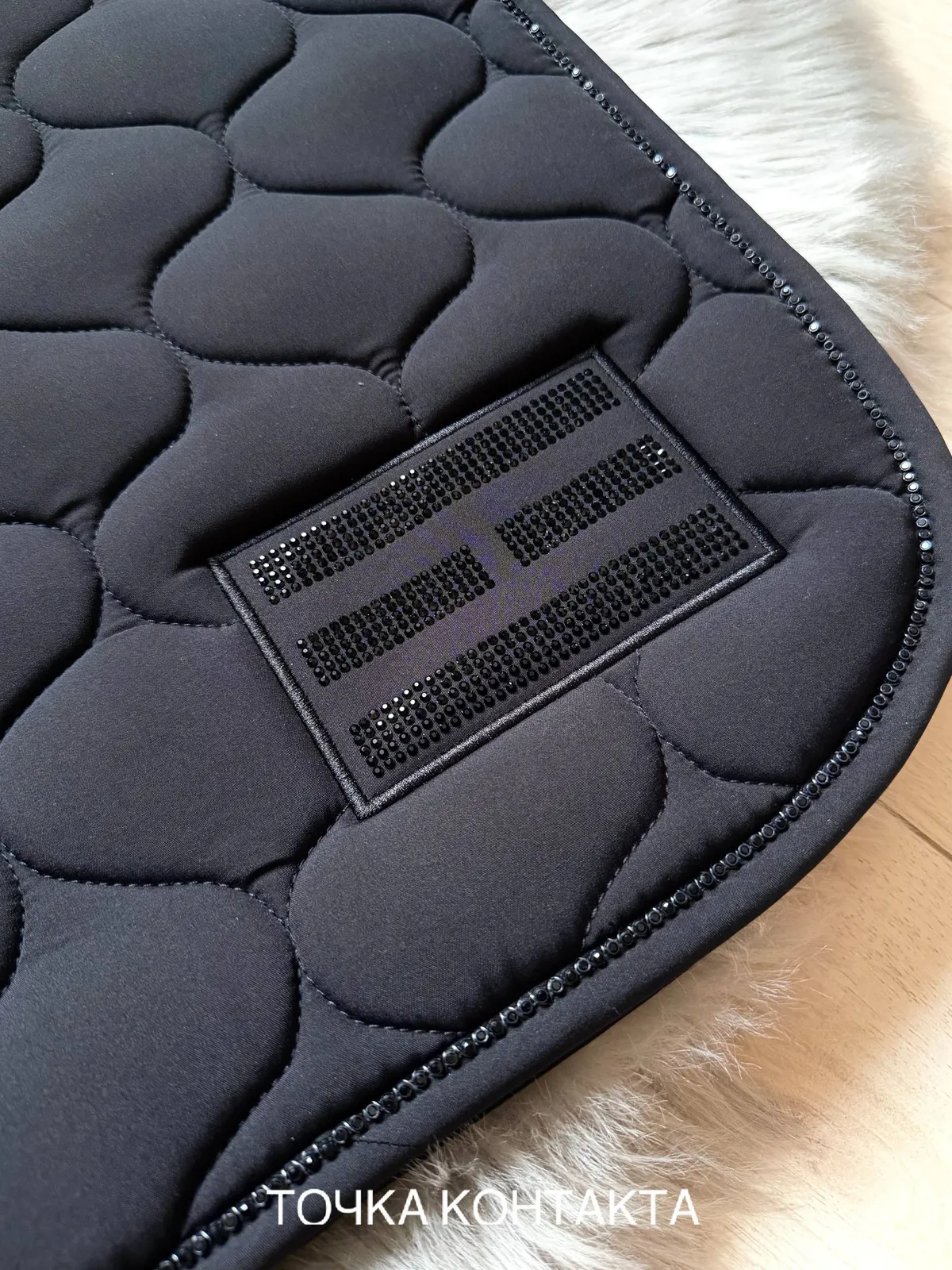 Вальтрап выездковый со стразами FAIRFIELD MIDNIGHT черный