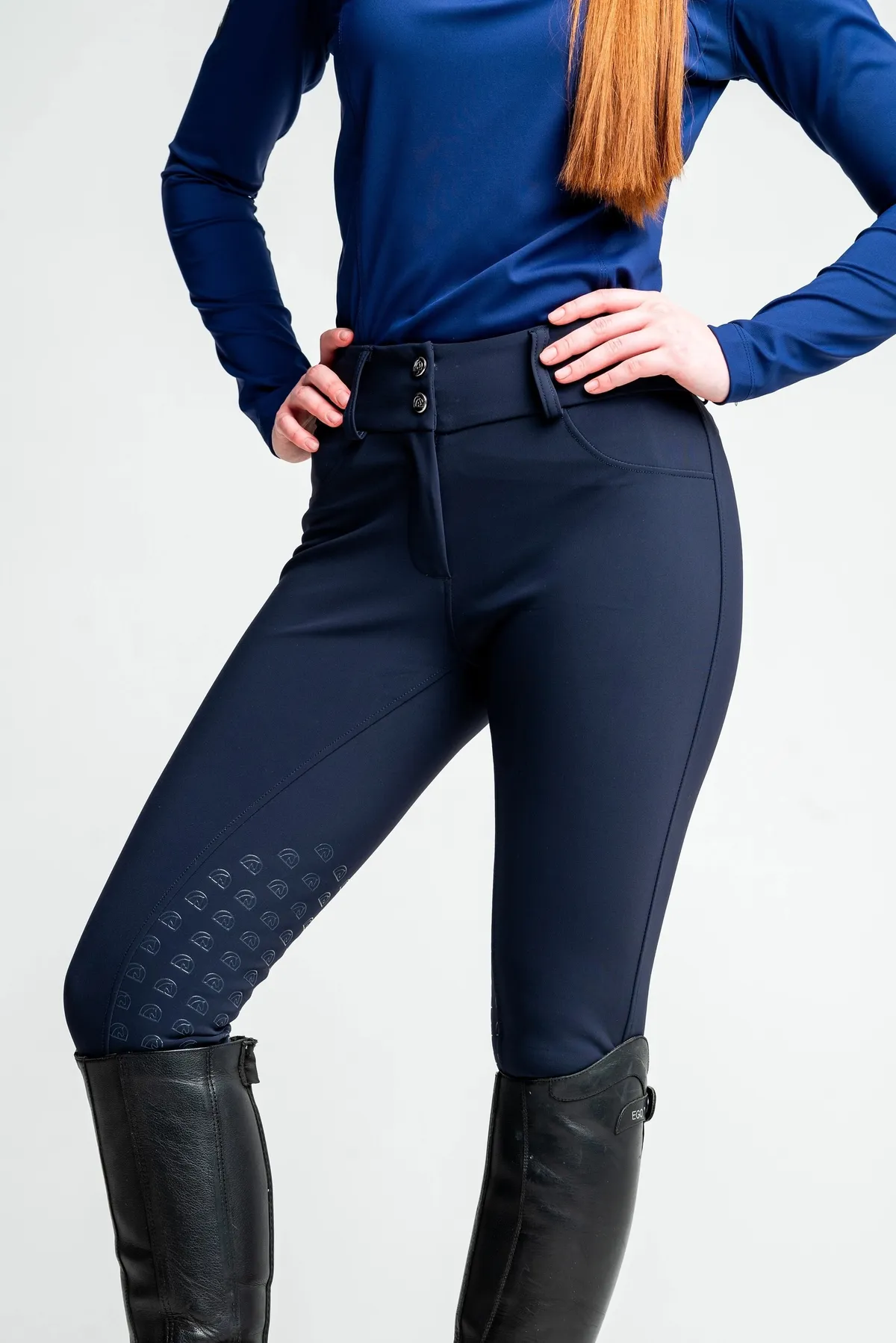 Бриджи для конного спорта EQUIAN с коленной леей