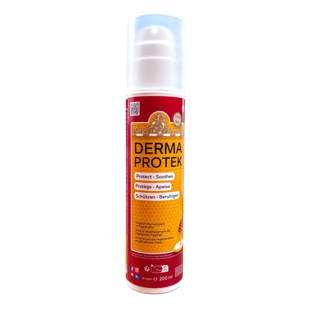 Мазь для губ дерматологическая Derma Protek для лошадей барьерная увлажняющая, Kevin Bacon's Бельгия, с дозатором и крышкой, 200 мл