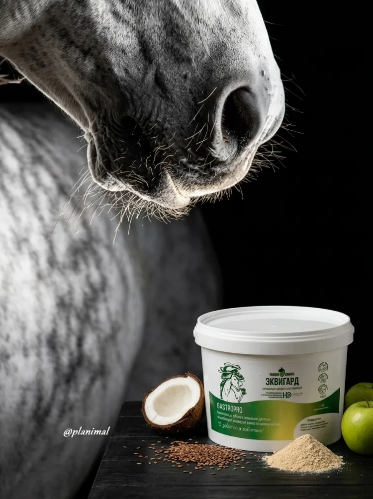 Horse-bio: Антацидное средство ЭквиГард GastroPro для лошадей, гастриты и язвы желудка, 1 кг