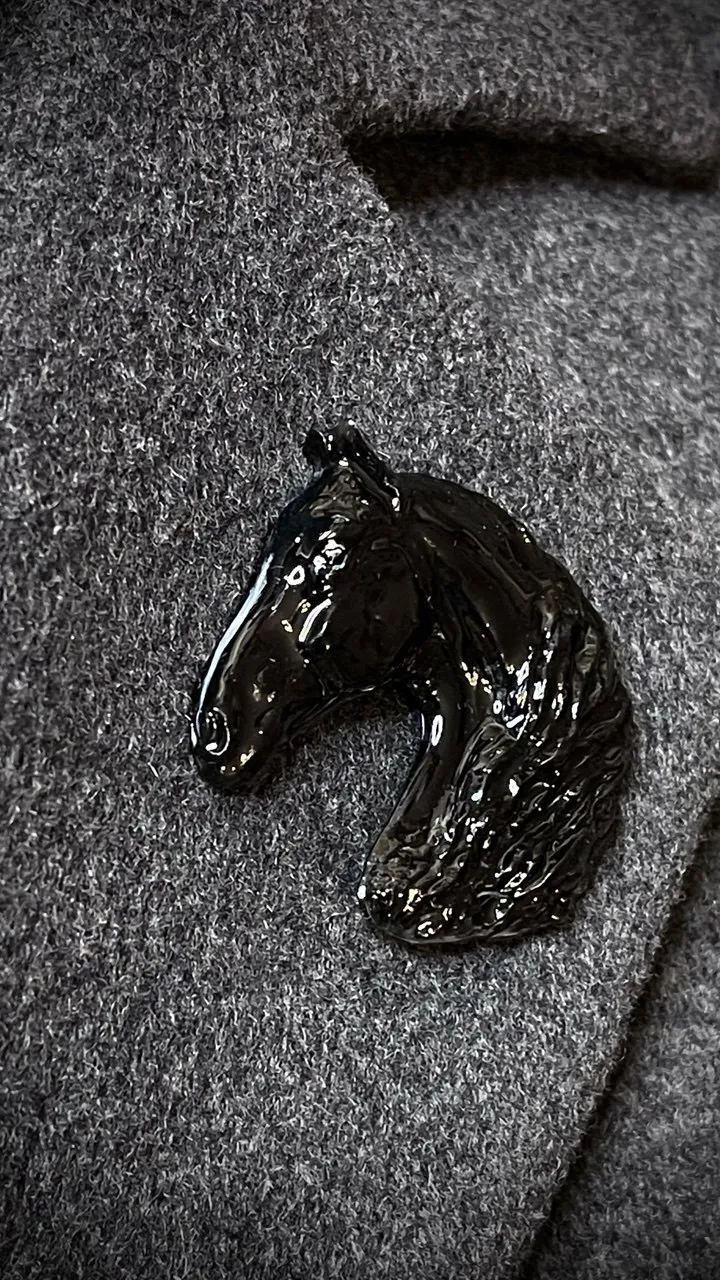 Брошь Орловский рысак