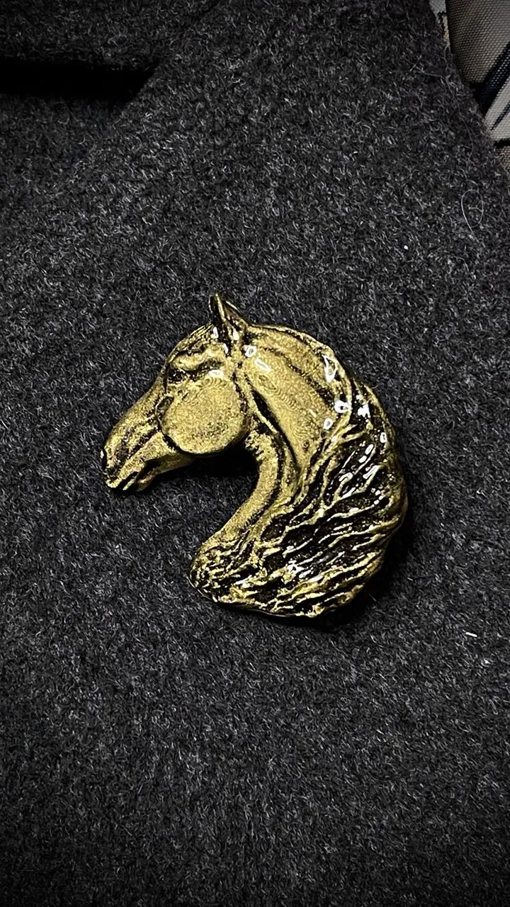 Брошь Орловский рысак бронза (имитация)