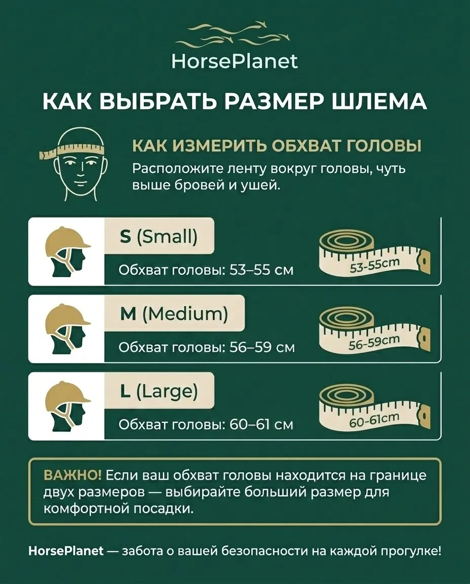 Шлем для верховой езды Шайни HorsePlanet