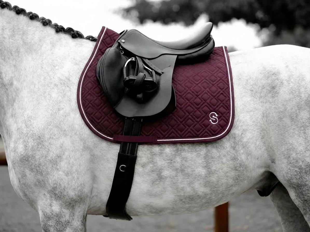 Вальтрап конкурный для конного спорта, ОколоКони, коллекция "Рабочий", цвет бордовый