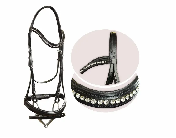 Оголовье York Gloria трензельное чёрное Pony