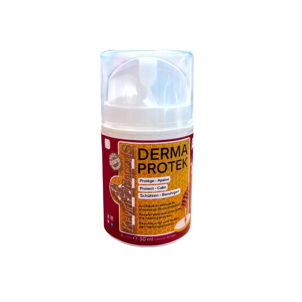 Мазь для губ дерматологическая Derma Protek для лошадей барьерная увлажняющая, Kevin Bacon's Бельгия, с дозатором и крышкой, 200 мл