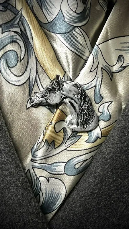 Брошь Араб серебро (имитация)