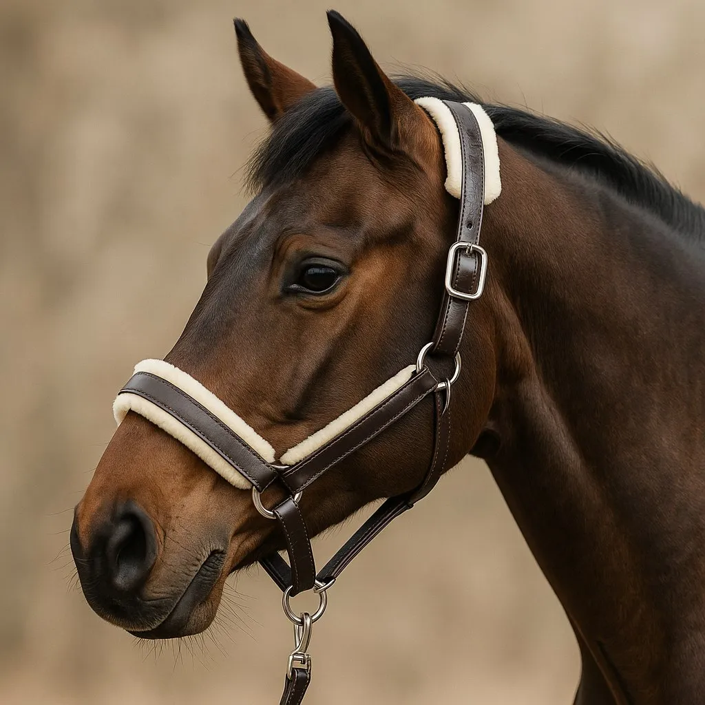 Кожаный недоуздок Роял Премиум HorsePlanet