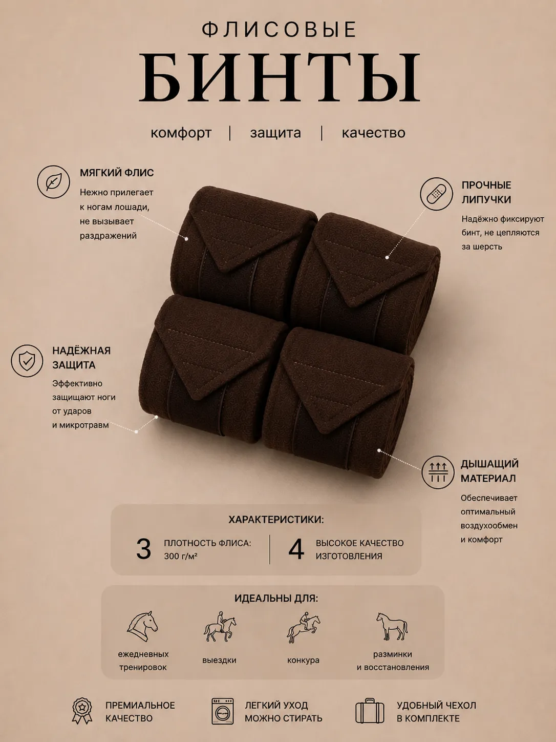 Бинты флисовые