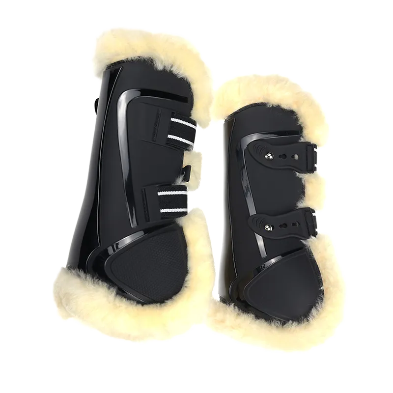 Ногавки с мехом (черный, L)