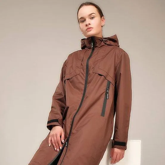 Плащ женский MANIC, Коричневый, размер 46