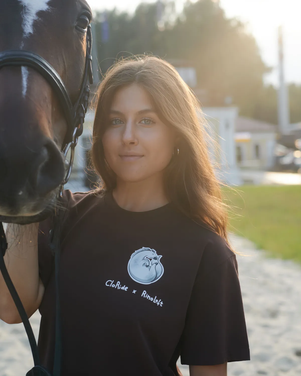 Футболка шоколадная Gray Horse