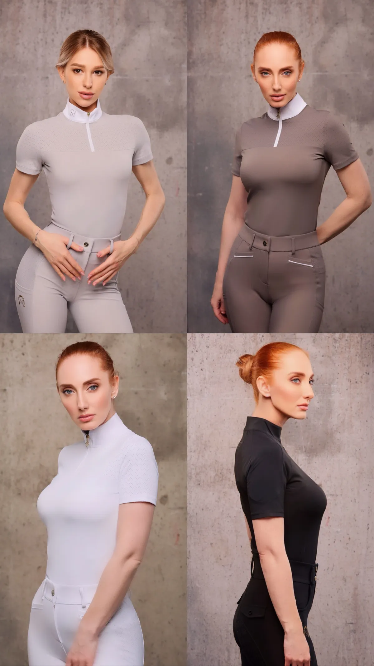 Поло для верховой езды, конного спорта SHEIKH HORSE BRAND, коллекция ИНДАСТРИАЛ, цвет белый, р-р M