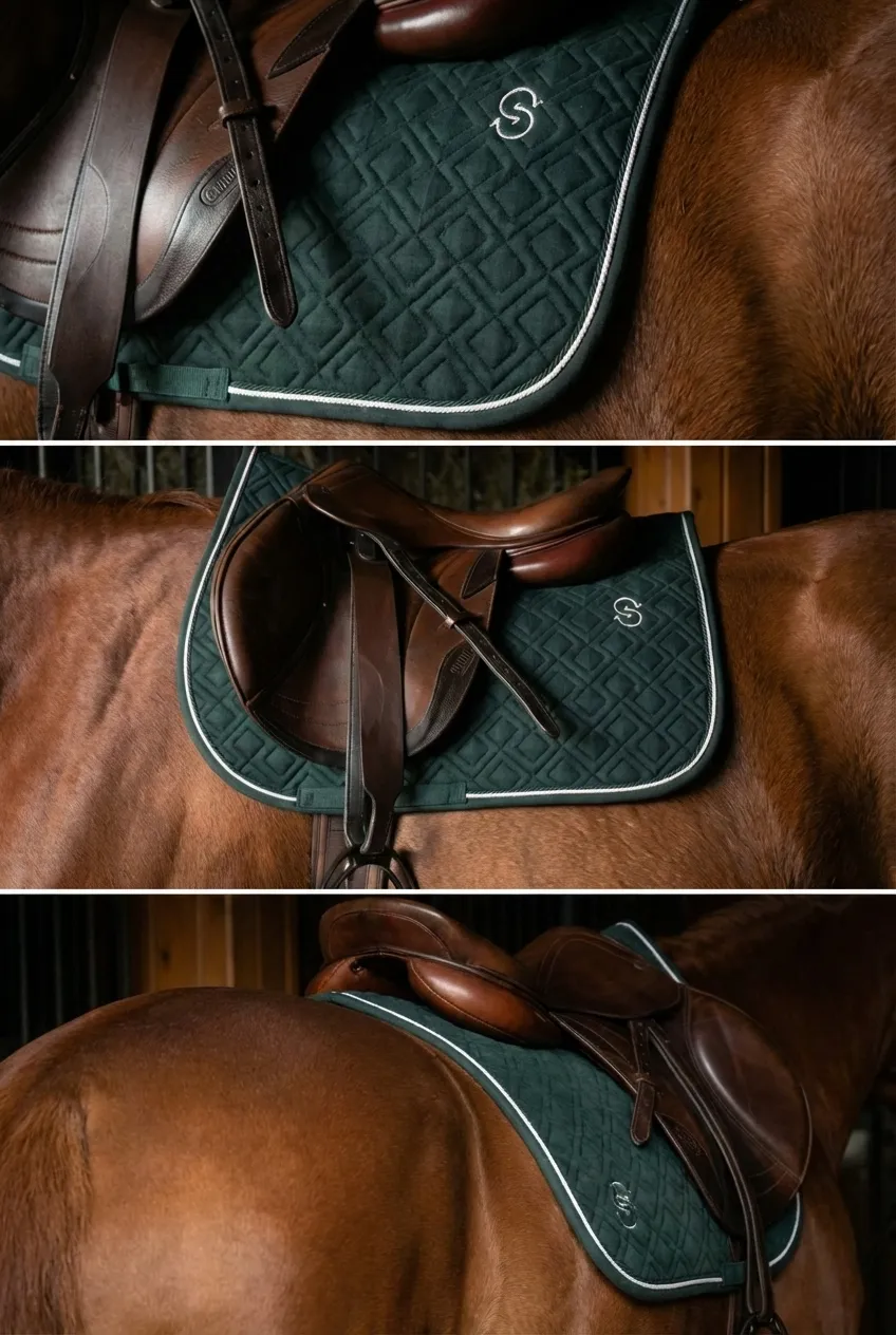 Вальтрап конкурный для конного спорта, ОколоКони, коллекция "Рабочий", цвет зеленый