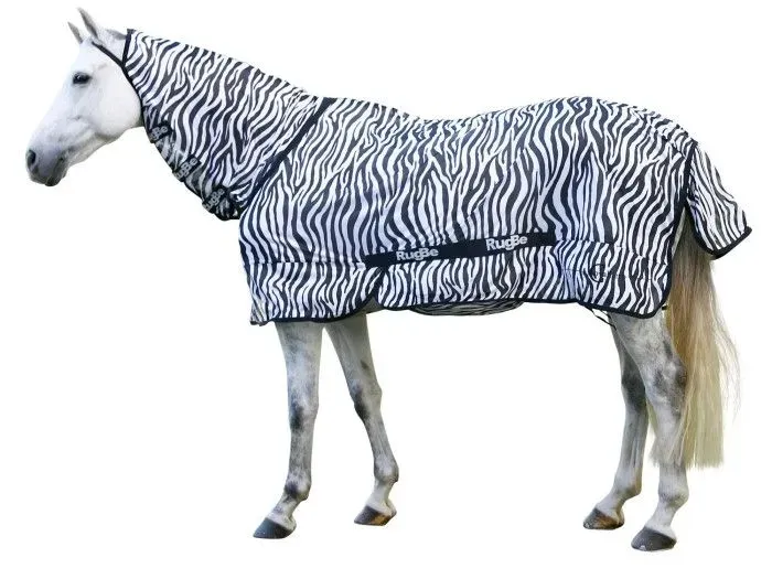 Попона-сетка "Zebra" с капором для лошади