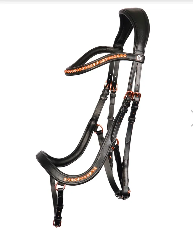 Оголовье Rosegold, анатомическое, FULL