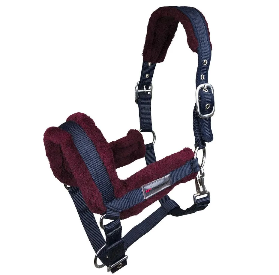 Недоуздок Horsenjoy Royal сине-бордовый Full
