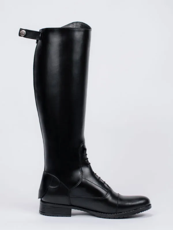 Сапоги кожаные для верховой езды со шнуровкой