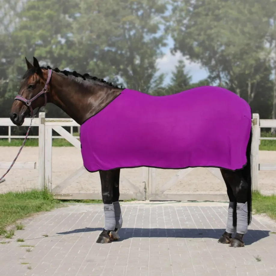 Попона York Ekona флисовая без ремней фиолетовая 125 см