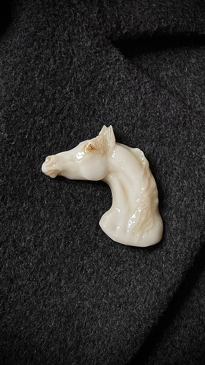 Брошь Араб слоновая кость (имитация)