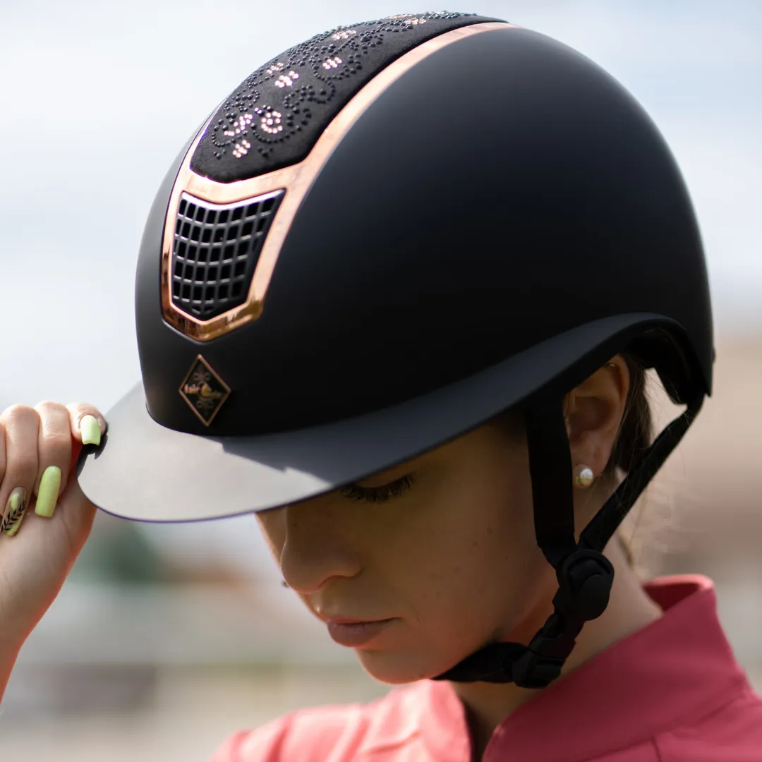 Шлем с широк. козырьком Fair Play, QUANTINUM CHIC ROSEGOLD W-V (Темно-синий, S (53-55 см))
