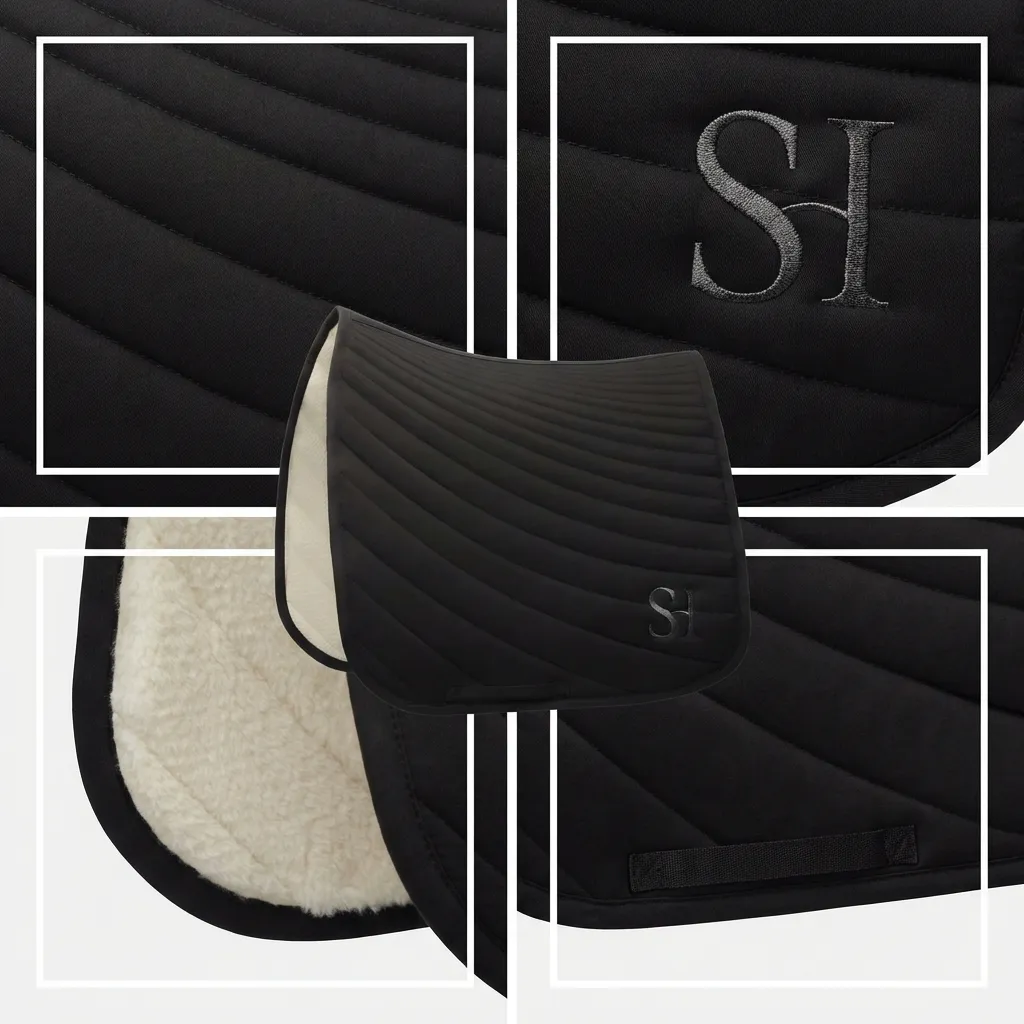 Вальтрап конкурный для верховой езды ГЭЛАКСИ, цвет черный