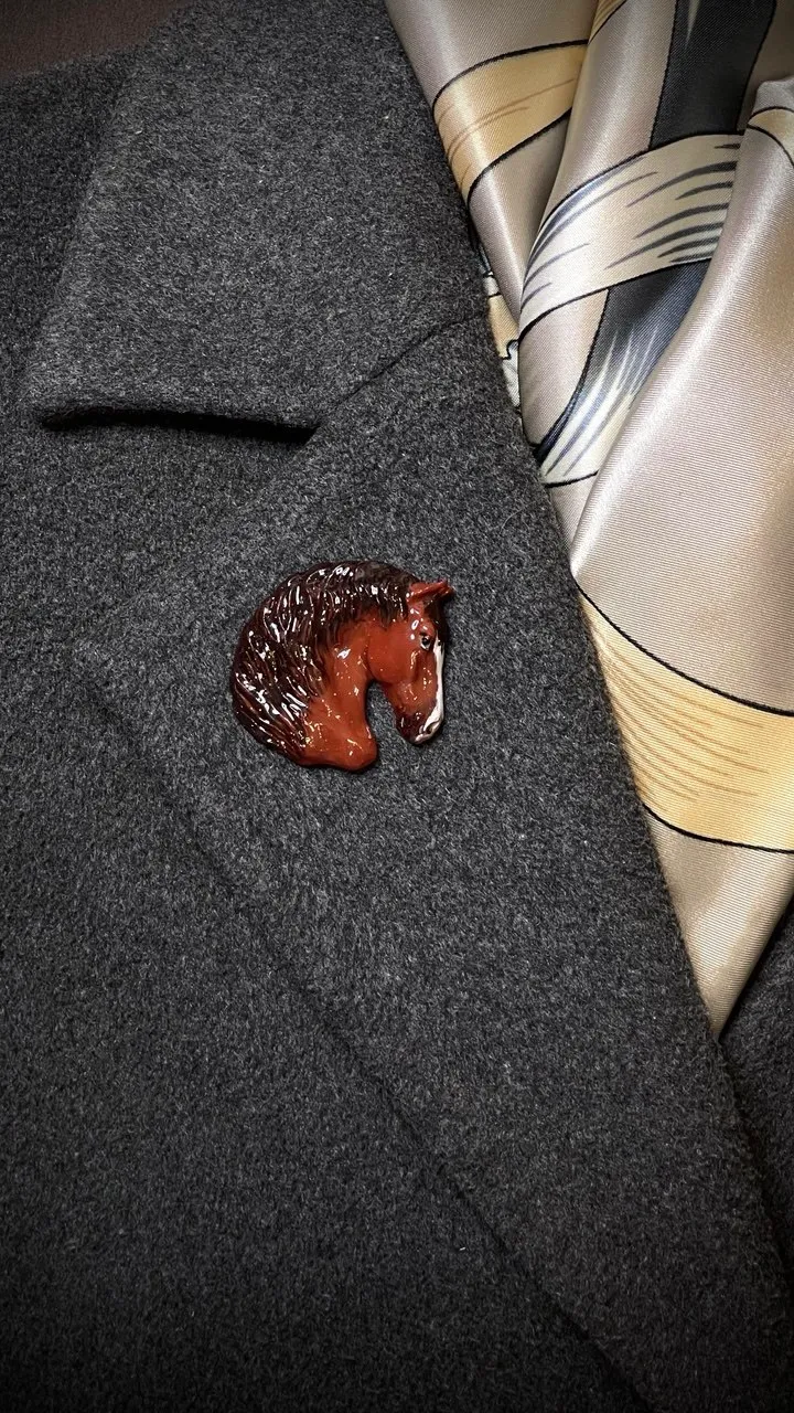 Брошь Тяжеловоз советский / Брабансон / Першерон