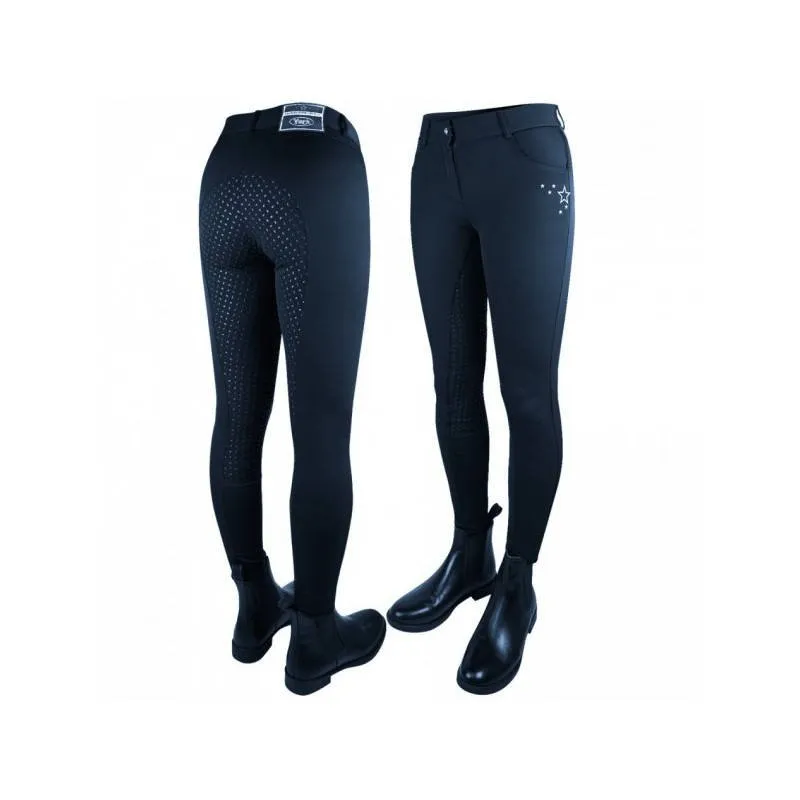 Бриджи York Equi Star с полной силиконовой леёй 40 тёмно-синие