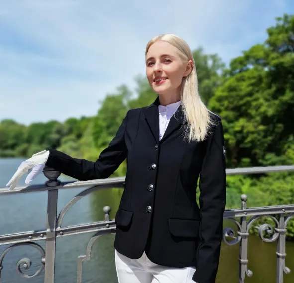 Редингот детский Horsenjoy Charlotte черный 158