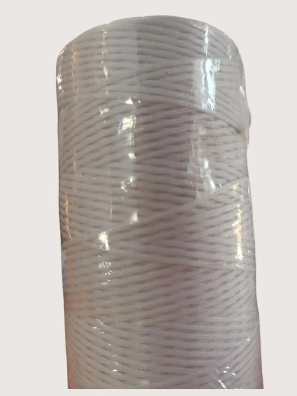 Вощеная хлопковая нить для плетения гривы, белая