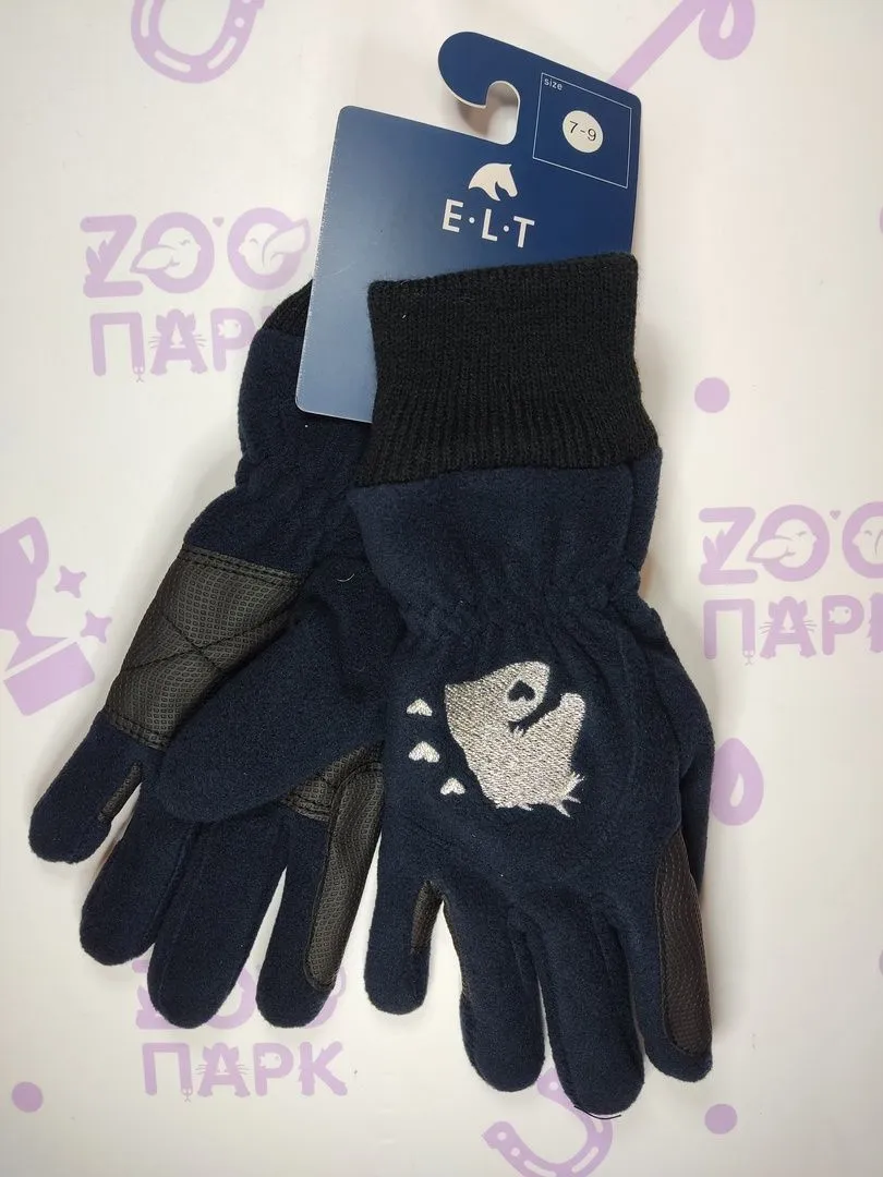 Зимние детские перчатки на флисе, 7-9 лет