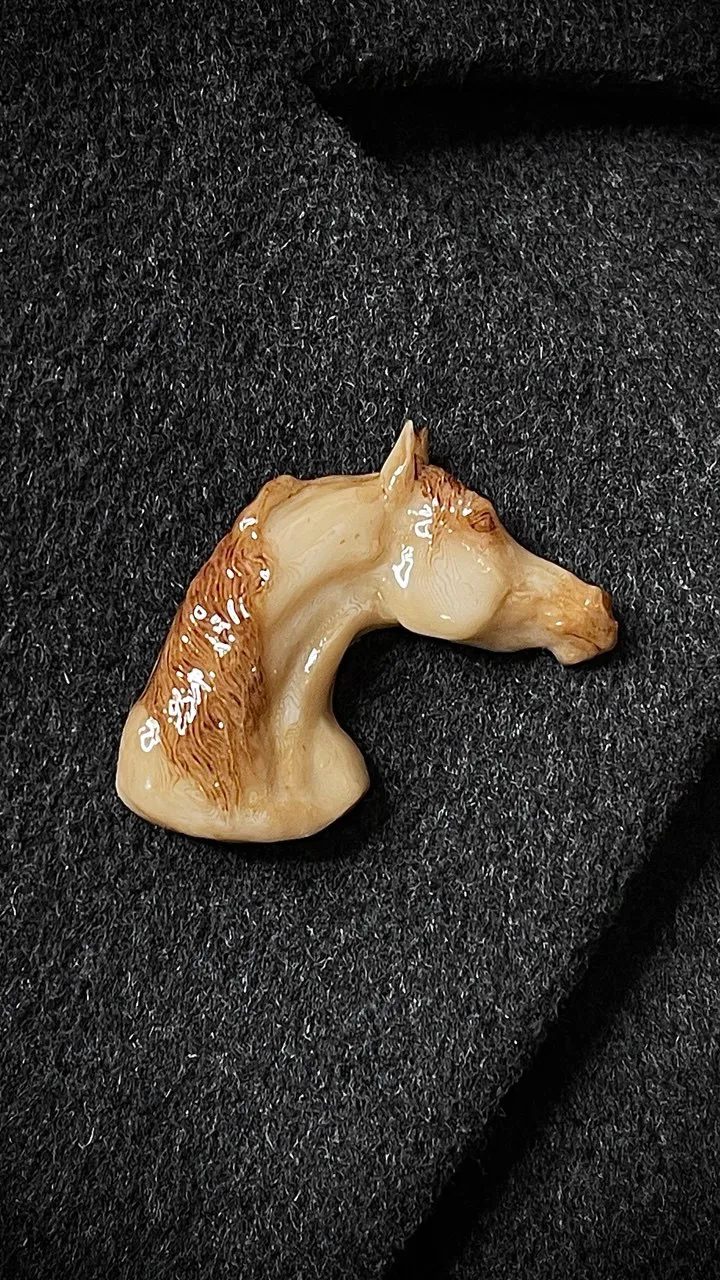 Брошь Араб слоновая кость (имитация)