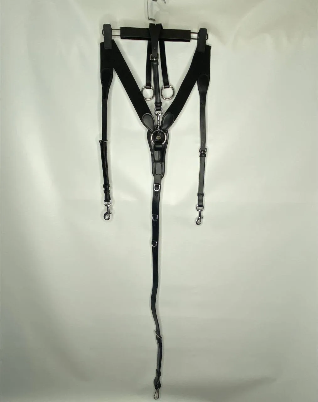 Подперсье классическое кожаное с резинками LeatherArt