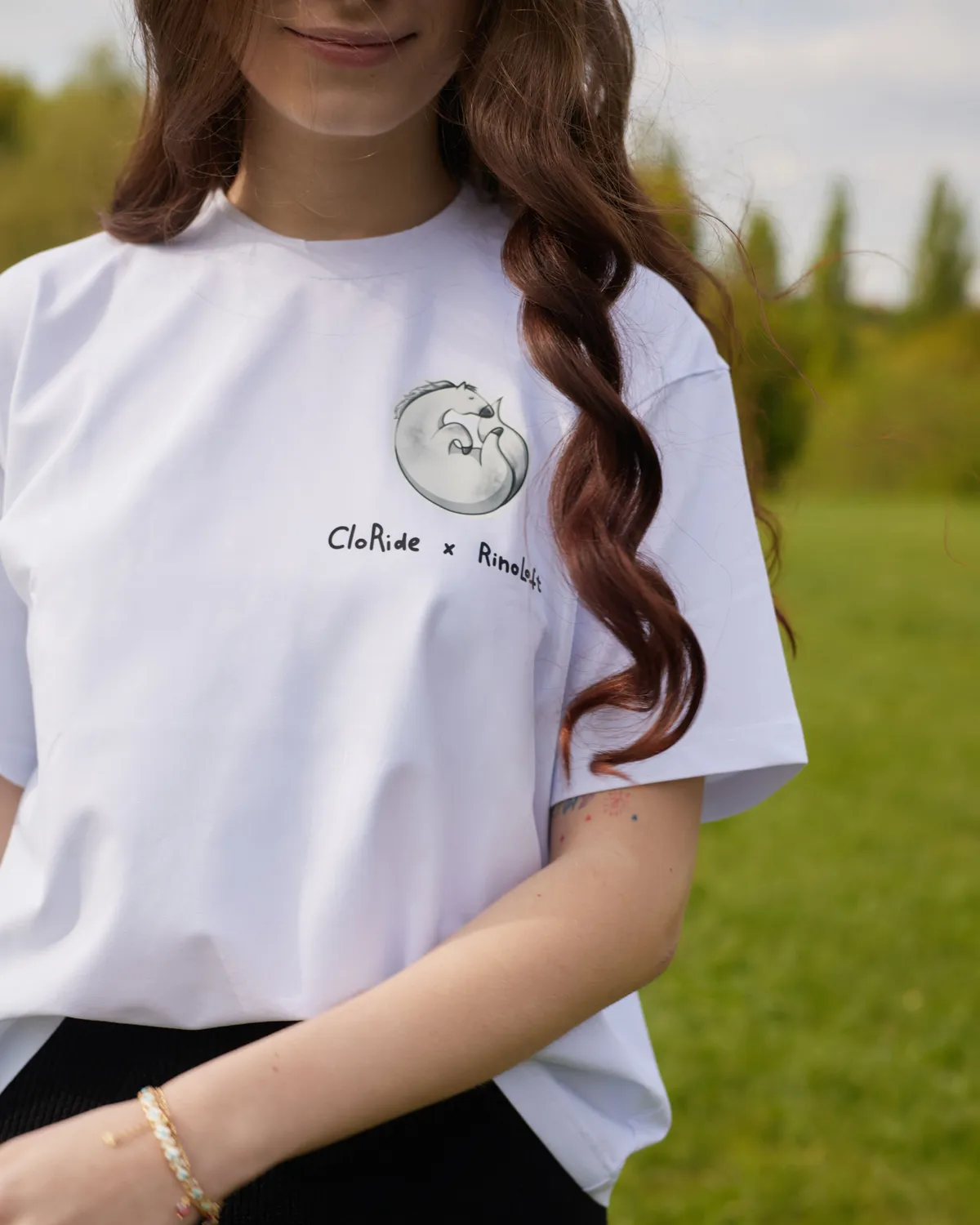 Футболка белая Gray Horse