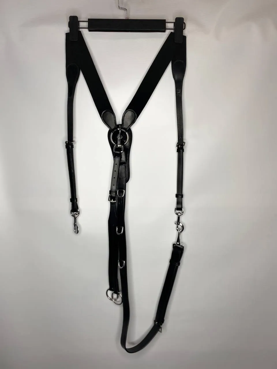 Подперсье классическое кожаное с резинками LeatherArt