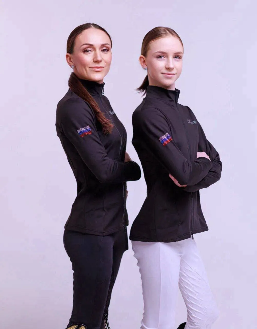 Кофта теплая на молнии с флагом