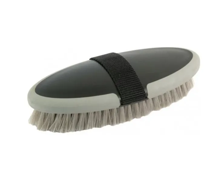 Щетка York Axel мягкая с синтетической щетиной черно-серая