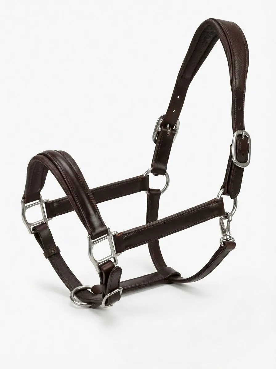 Кожаный анатомический недоуздок Runo