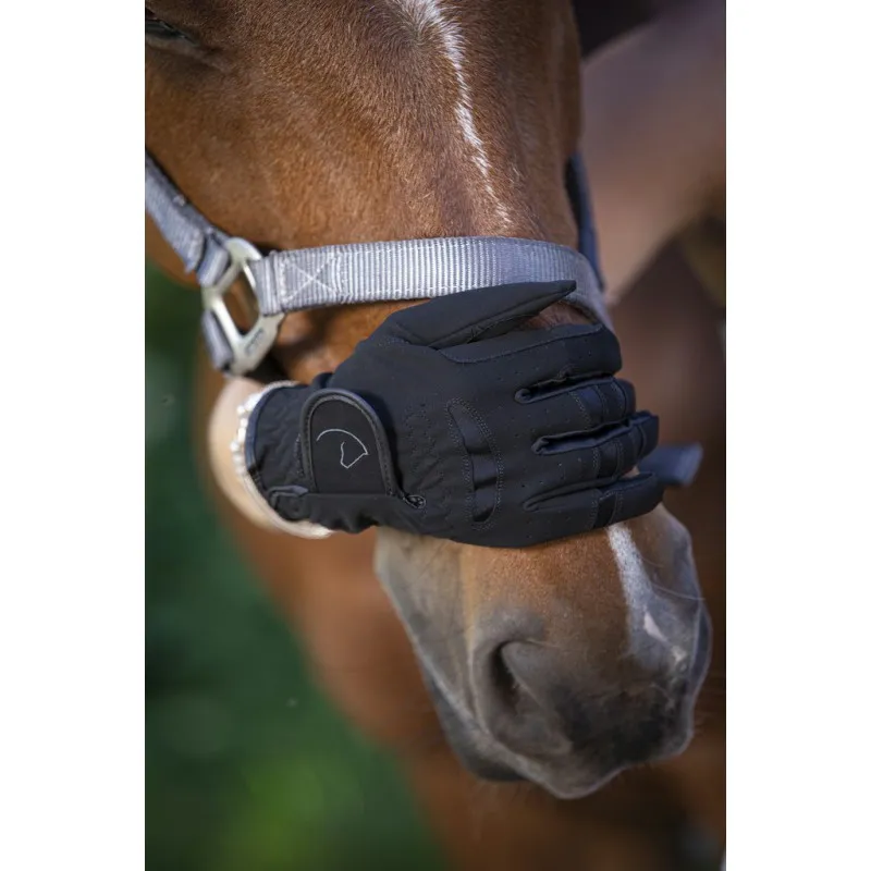 Перчатки EQUITHEME "GRIP" (Черный, L)