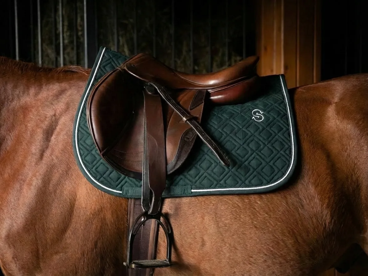 Вальтрап конкурный для конного спорта, ОколоКони, коллекция "Рабочий", цвет зеленый