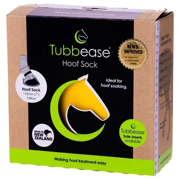 Ботинок процедурный для лошади Tubbease желтый XL (17,5 см)