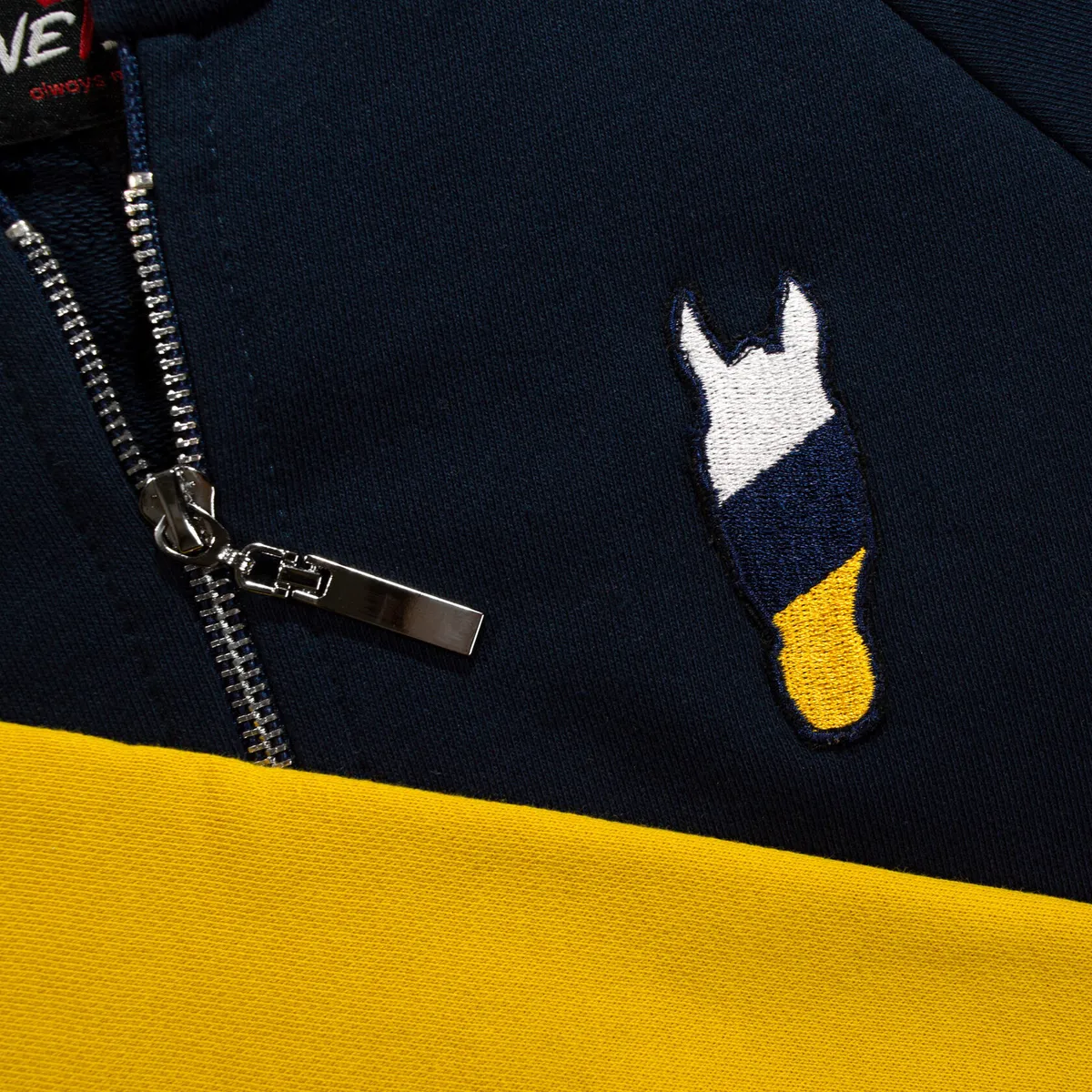 Удлиненная худи No Cold. Navy & Curry. M