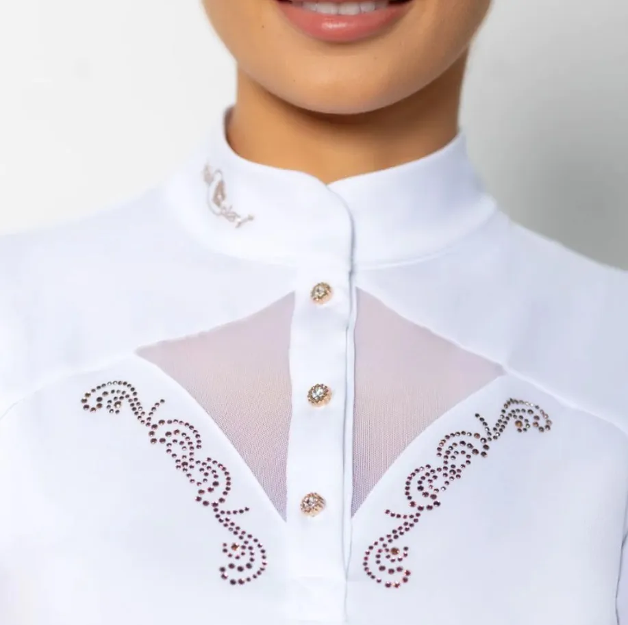 Блузка "CATHRINE ROSEGOLD LS" (36, Белый)