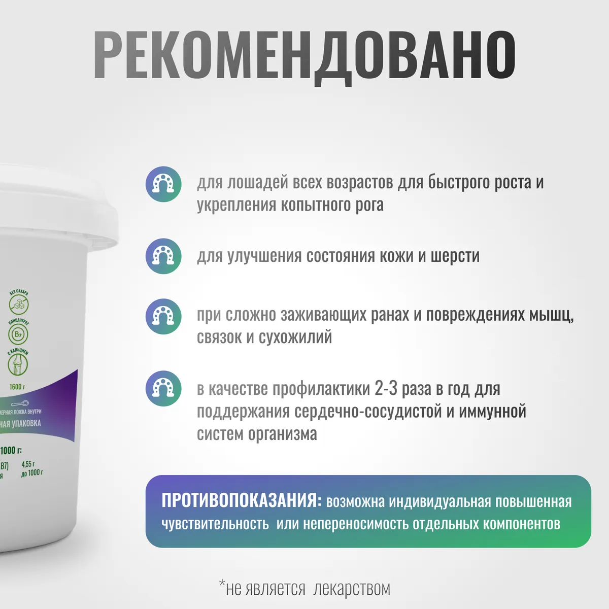 Биотин ExterPro для лошадей MAXI, 1600 г