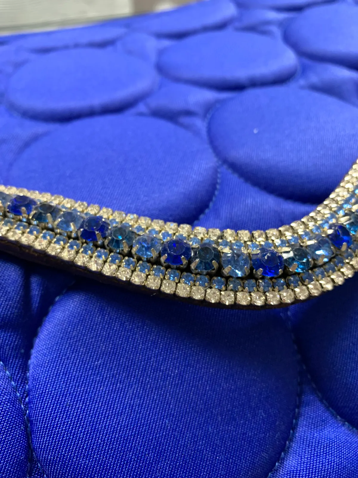 Налобный ремень, 5-ти рядный, коричневая кожа