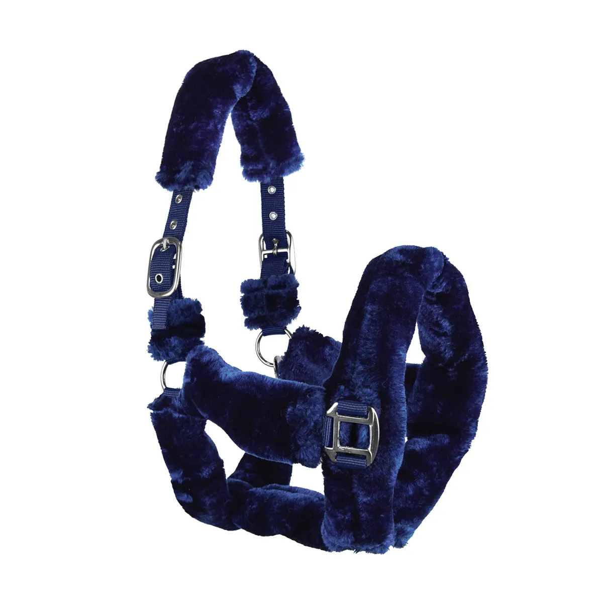 Недоуздок HE Cuddly темно-синий Cob