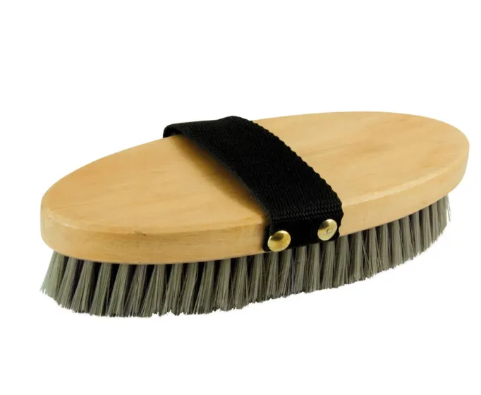 Щетка York Karo из дерева мягкая с синтетической щетиной коричнево-бирюзовая