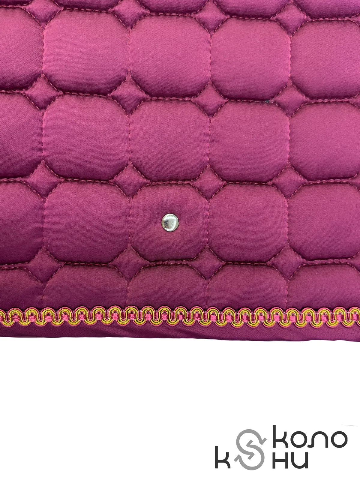 Вальтрап конкурный для лошади конный спорт, верховая езда ОколоКони, цвет розовый, мелкая стежка